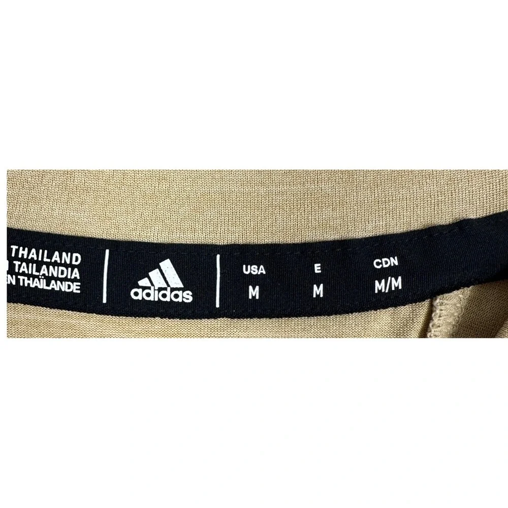 USF Bulls Adidas T-Shirt Mens Medium Gold Yellow Climalite Mesh Performance Tee